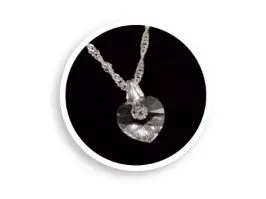 Corrente Com Pingente De Coração Swarovski