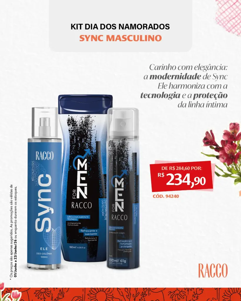 Kit Dia dos Namorados Sync Ele