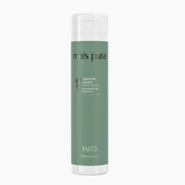 Sabonete Liquido Mais Pura Racco, 250ml