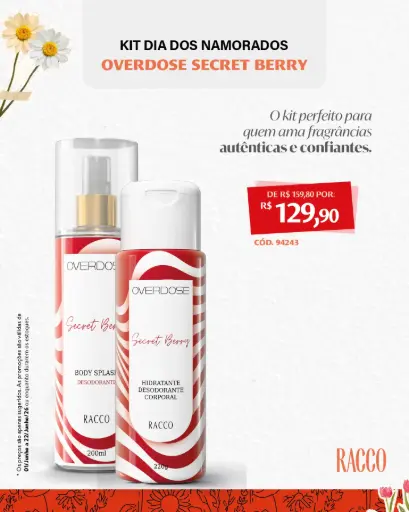 [94243] Kit Dia dos Namorados Overdose Secret Berry