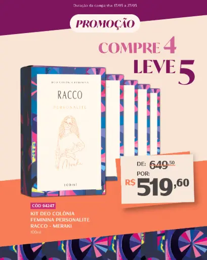 [94247] Kit Personalité Racco Meraki – Compre 4 Leve 5