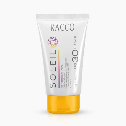[3059] Protetor Solar Facial FPS 30 Soleil Racco, 40g